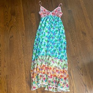 Beautiful printed maxi dress new with tags